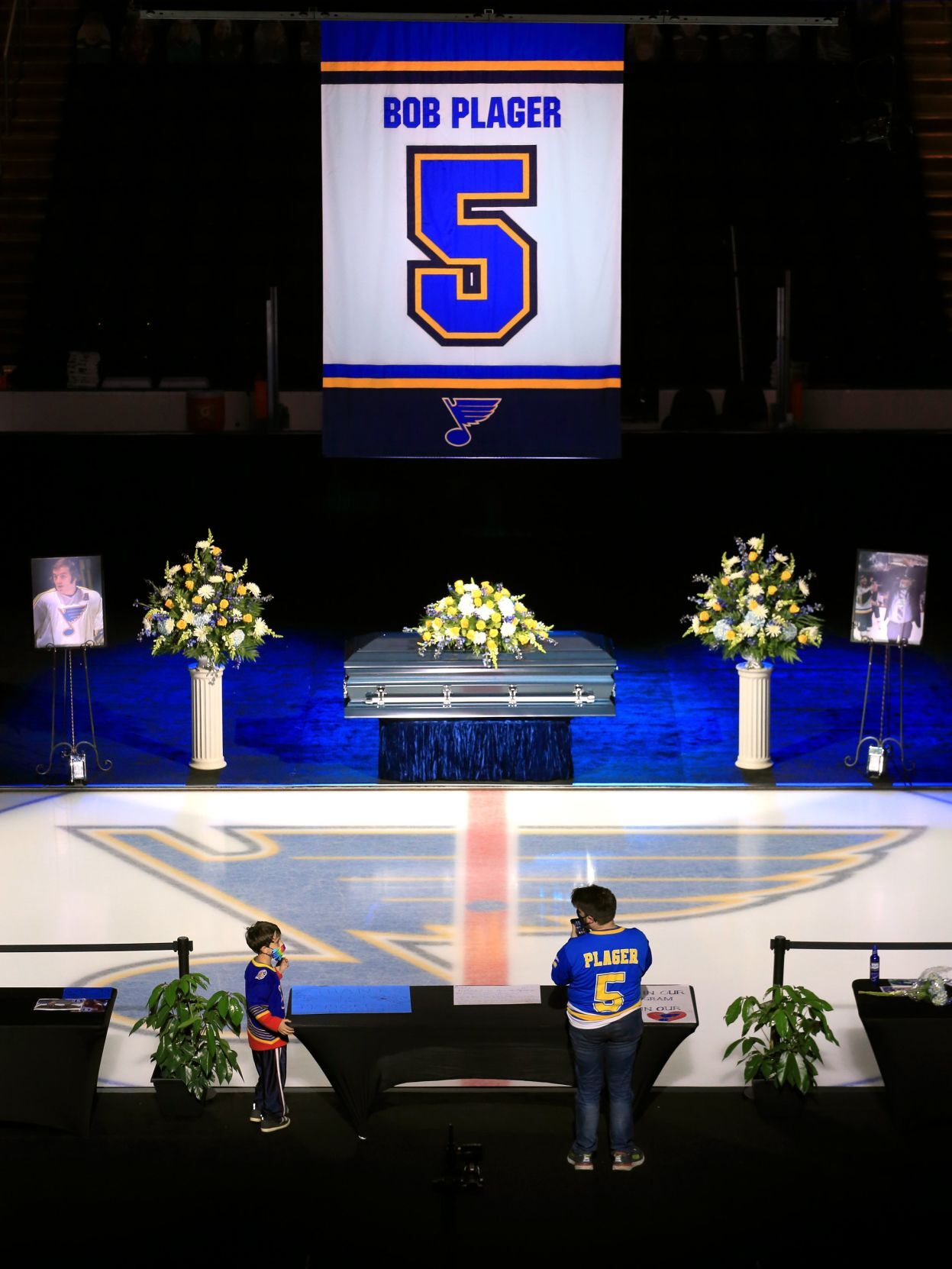 Memorial for Bobby Plager at the Enterprise Center